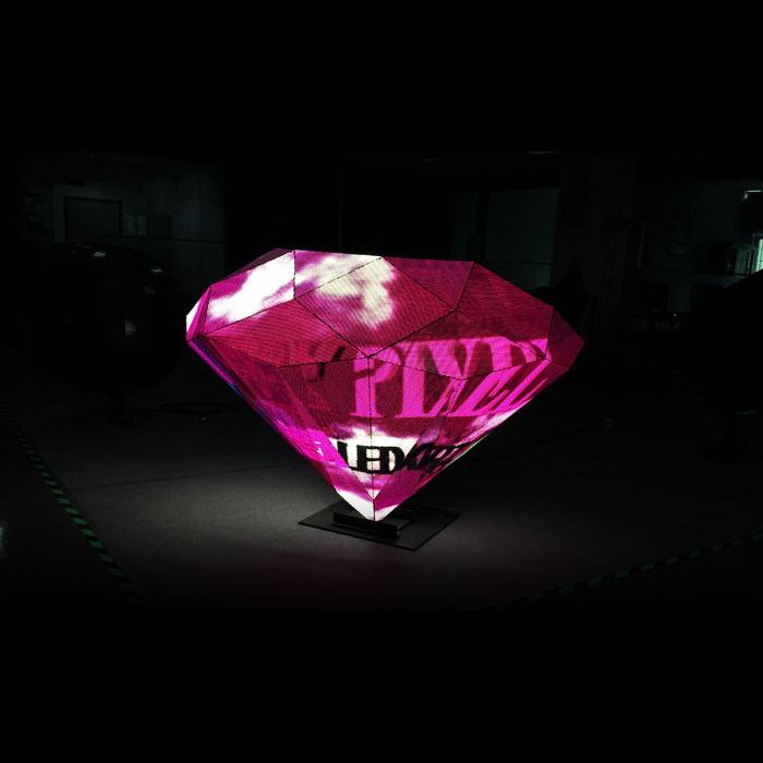 Diamond special-shaped DJ booth LED screen